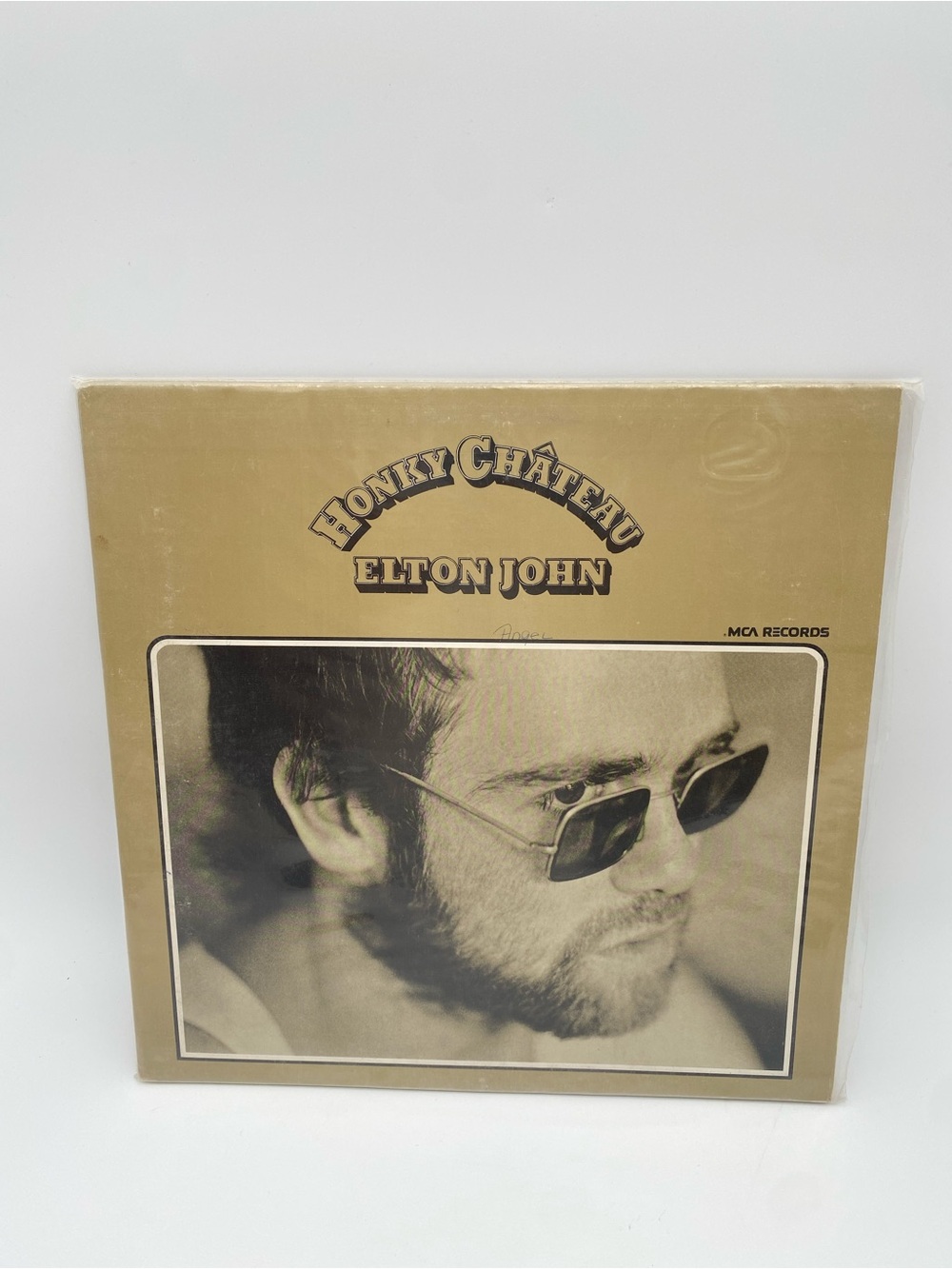 Elton John Honky Château Album Art Print - Tan